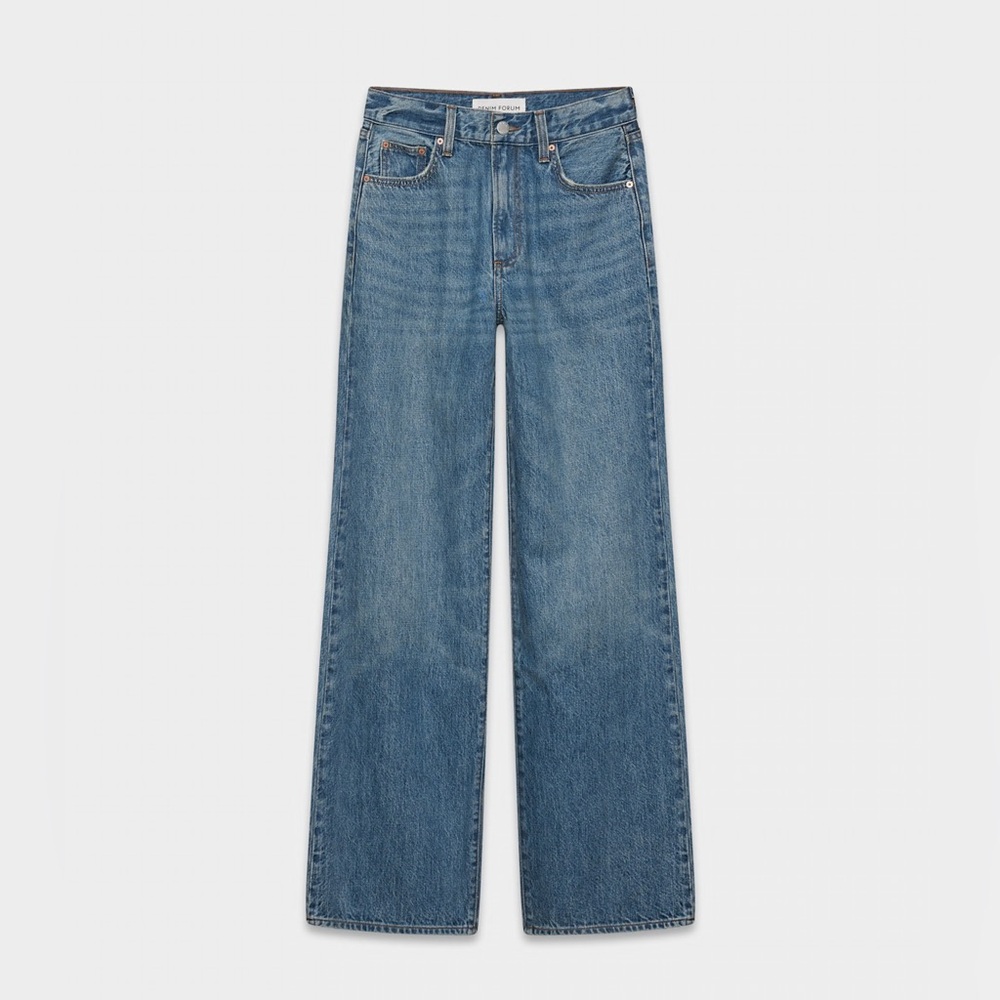 Denim Forum Aritzia Farrah Hi-rise Wide Cropped Jeans Size 25